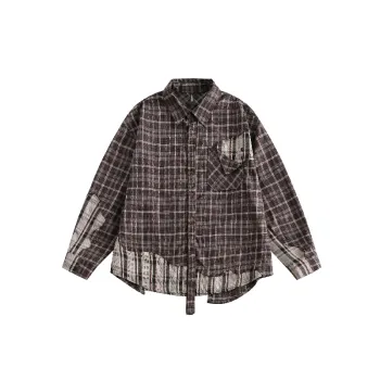 Retro Loose Cotton Polyester Blend Shirt