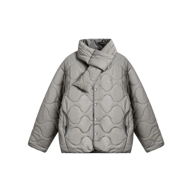 Fashionable Loose Blended Synthetic Fabrics Quilted Jacket-0