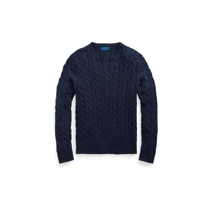 Simple Warm Blended Synthetic Fabrics Sweater-0