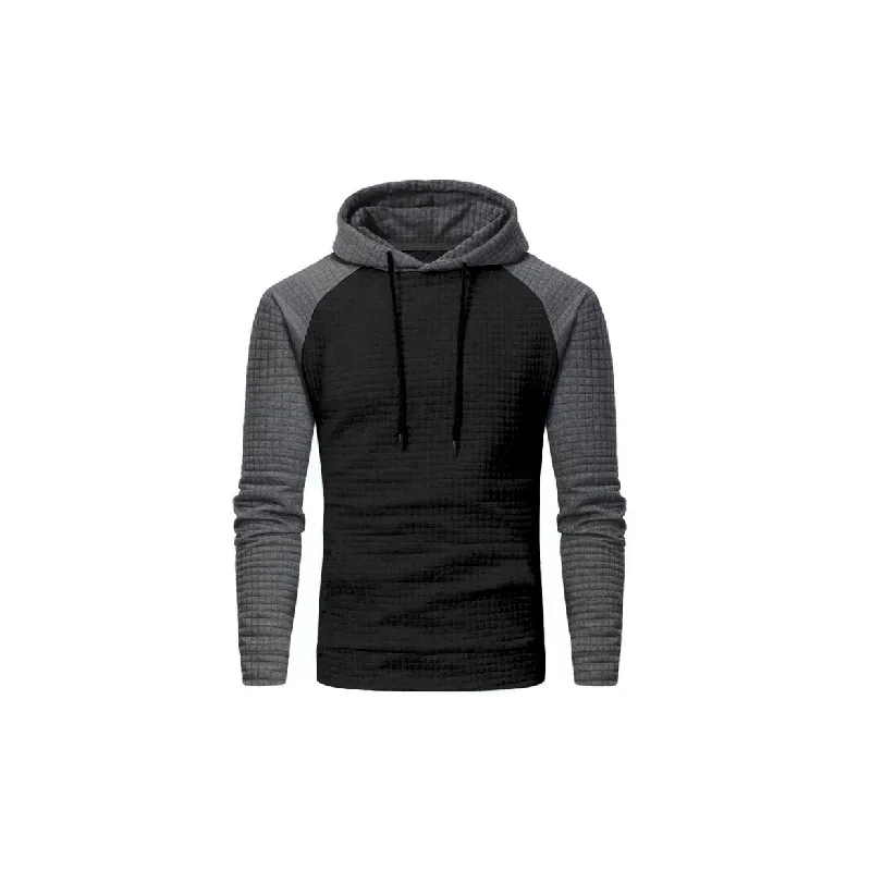 Casual Plaid Blended Synthetic Fabrics Sweatshirt Unisex-4