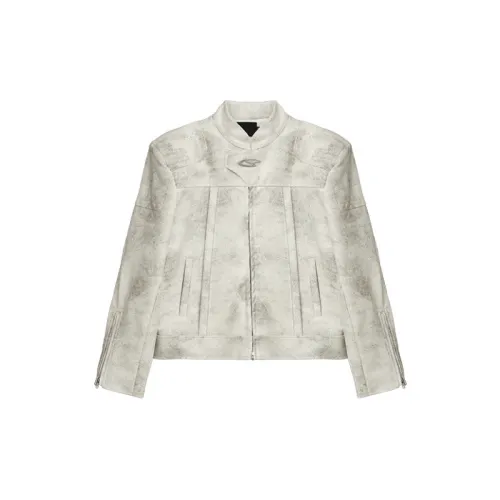 Fashionable Distress Leather Jacket