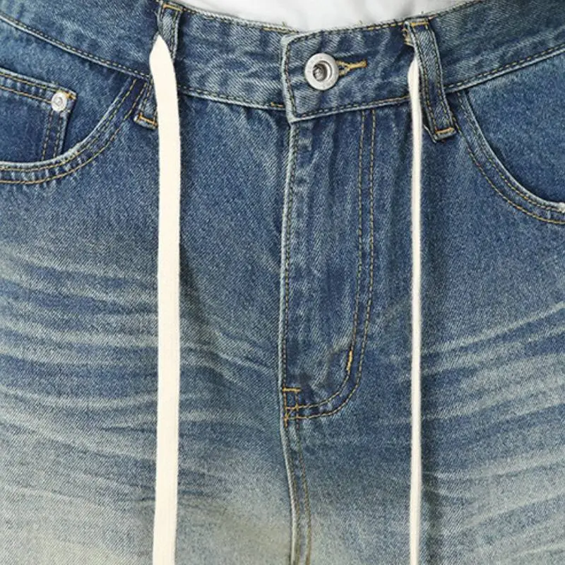 Retro Straight Leg Jeans-3