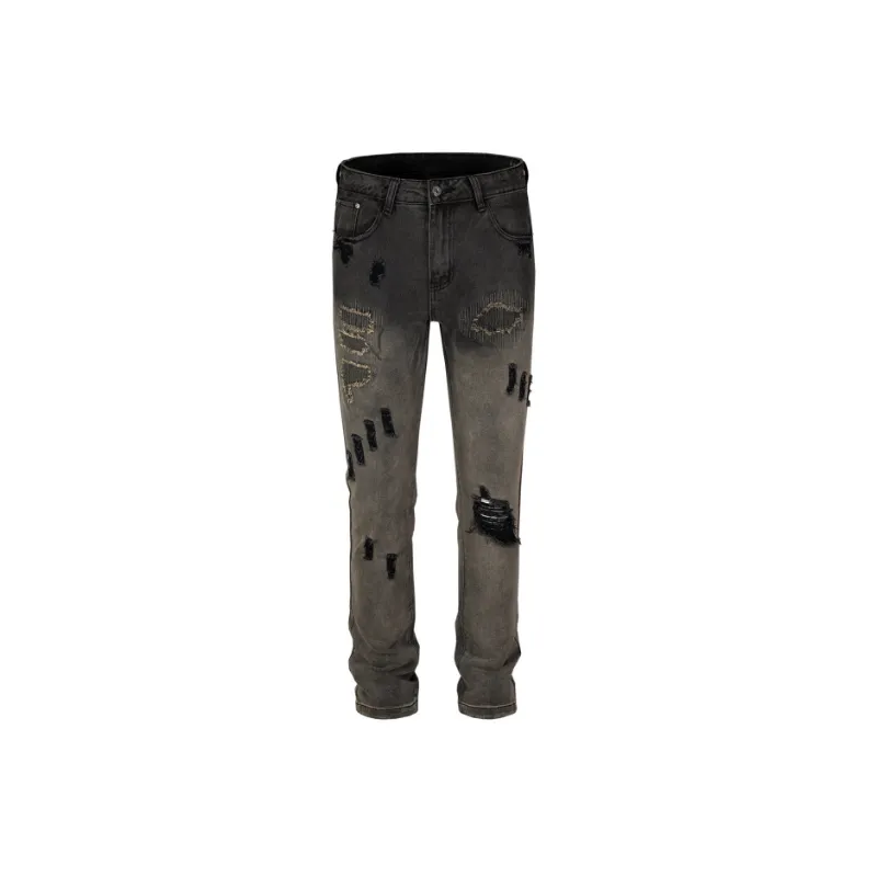 Retro Patchwork Bite Trousers