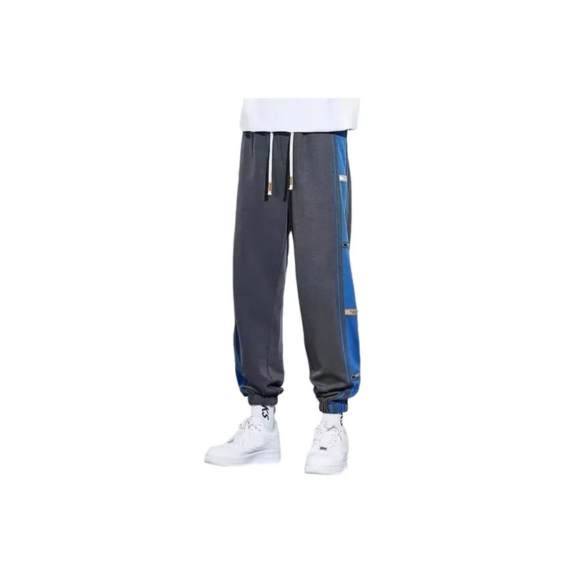 Plus Size Sports Foot binding Fashionable Color Matching Casual Pants-1