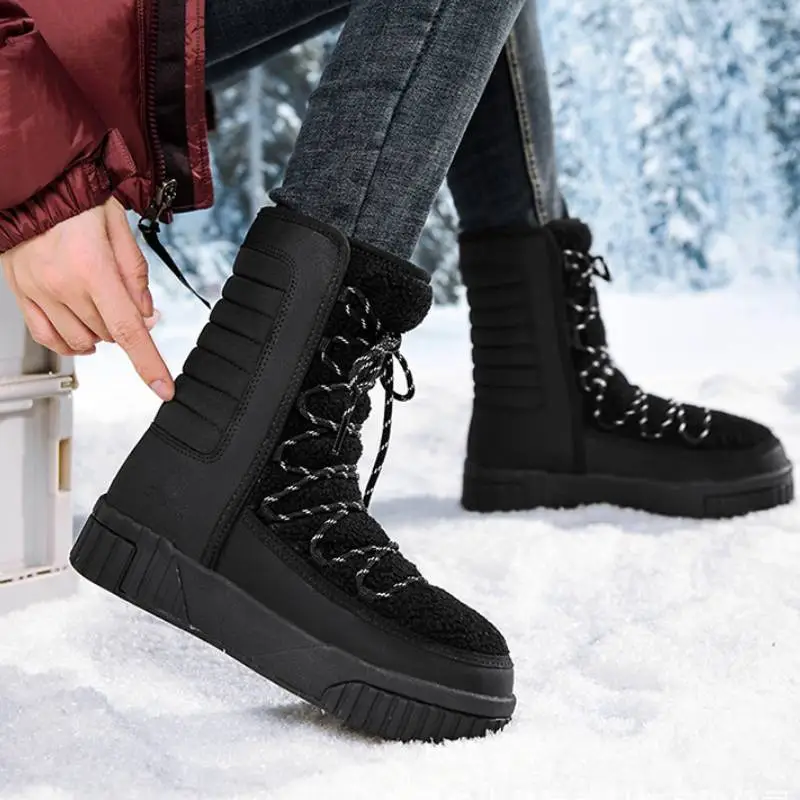 Casual Funky Snow Boots-5