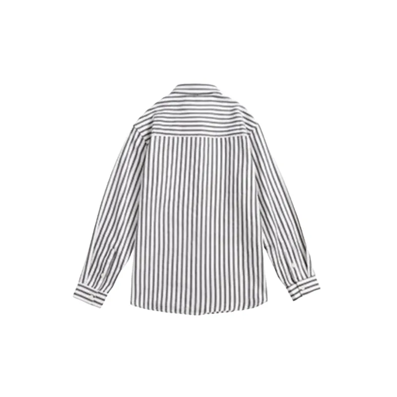 Fashionable Striped Polyester Shirt-1