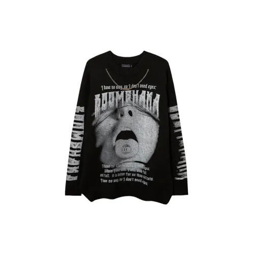 Dark Hip Hop Long Sleeved Sweater