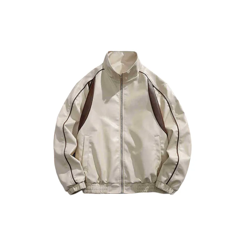 Casual Glamorous Leather Jacket-4