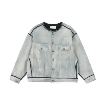 Fashionable Washed Denim Jacket