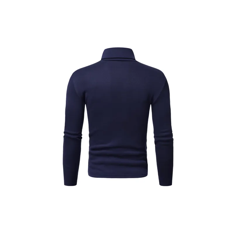 Simple Plain Blended Synthetic Fabrics Knitwear-1