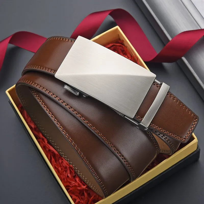 Business Casual Leather Belt-4