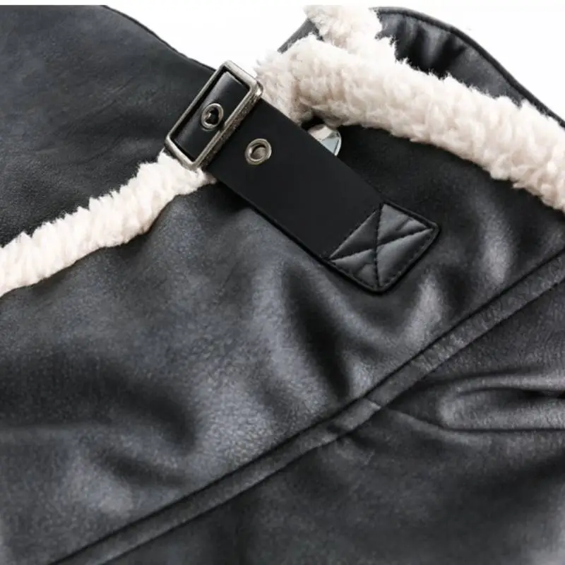 Retro Warm PU Quilted Jacket-4