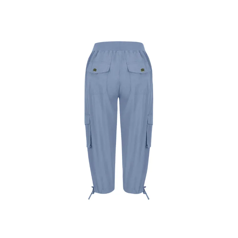 Sporty Casual Cotton Sports Pants Women-9