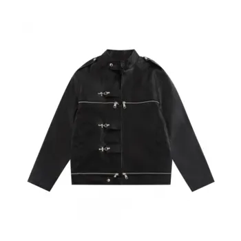 Functional Original Design Advanced Sense Retro Heavy Motorcycle Leather Jacket