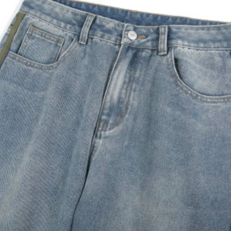 Simple Loose Jeans-4