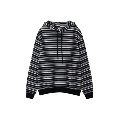 Original Loose Heavy Cotton Sweat Casual Striped Hoodie