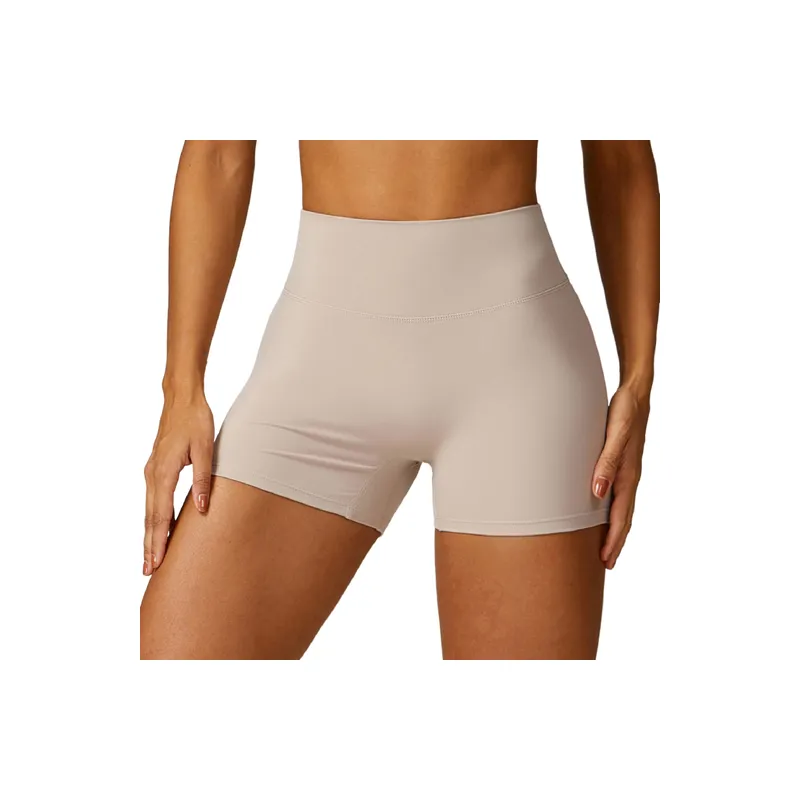 Plain Casual Sports Shorts Women-1