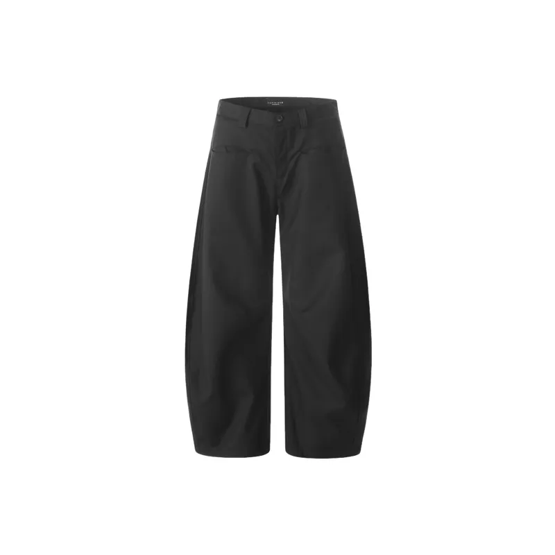 Casual Plain Polyester Suit Trousers-0