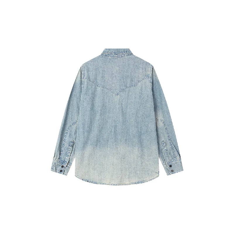 Casual Loose Denim Shirt-1