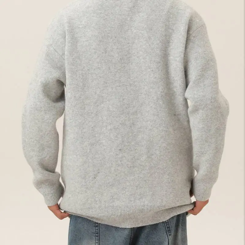 Casual Breathable Blended Synthetic Fabrics Sweater-7