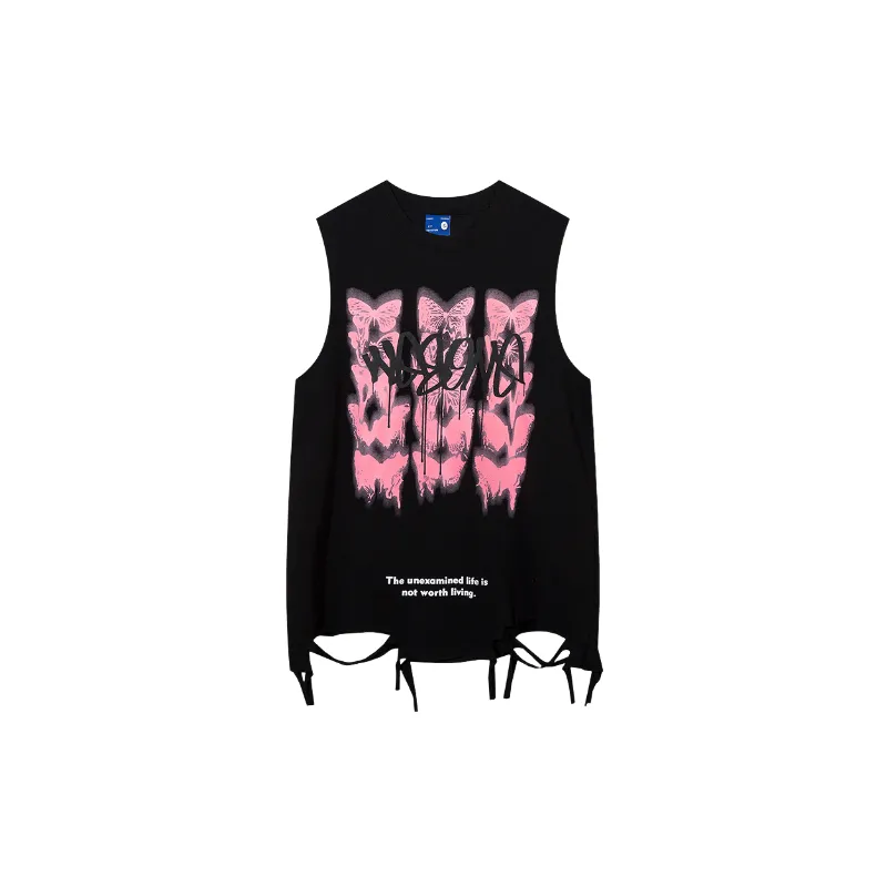 Casual Loose Cotton Vest-0