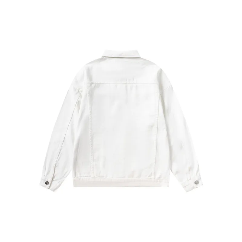 Retro Watermark Hand painted Letters Jacket-3