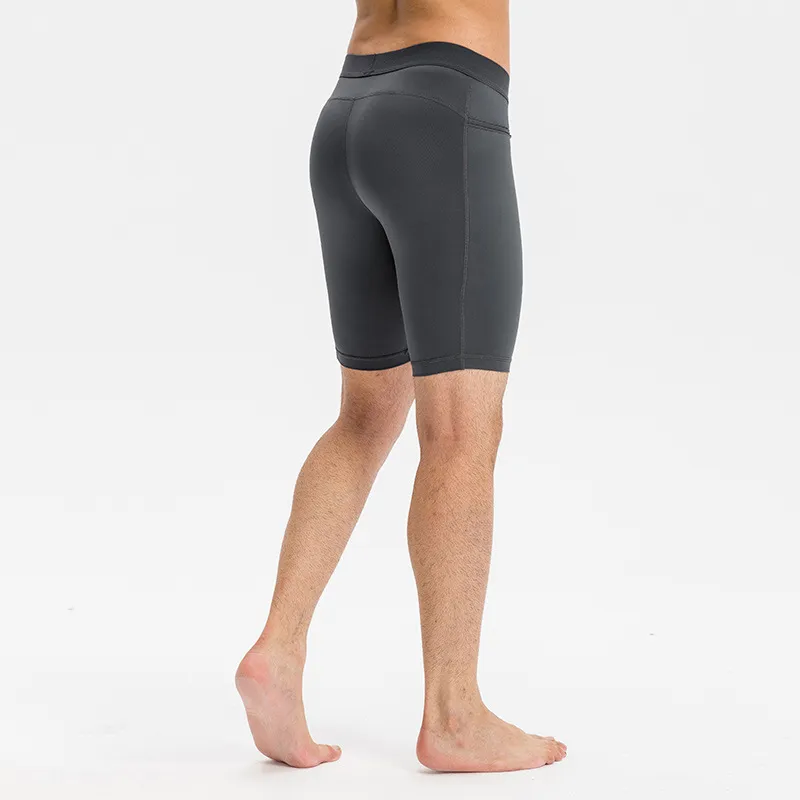 Simple Plain Polyester Sports Shorts-5