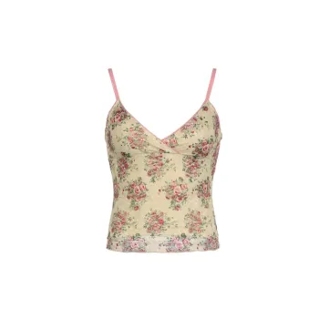 Romantic Ditsy Flora Vest Women