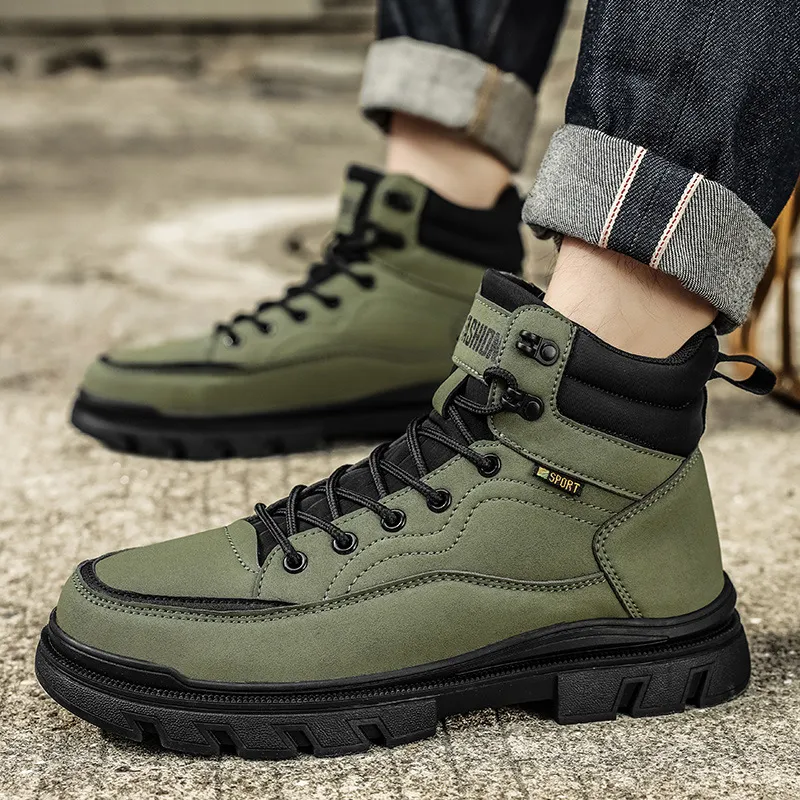 Retro Sporty Waterproof Martin Boot-4