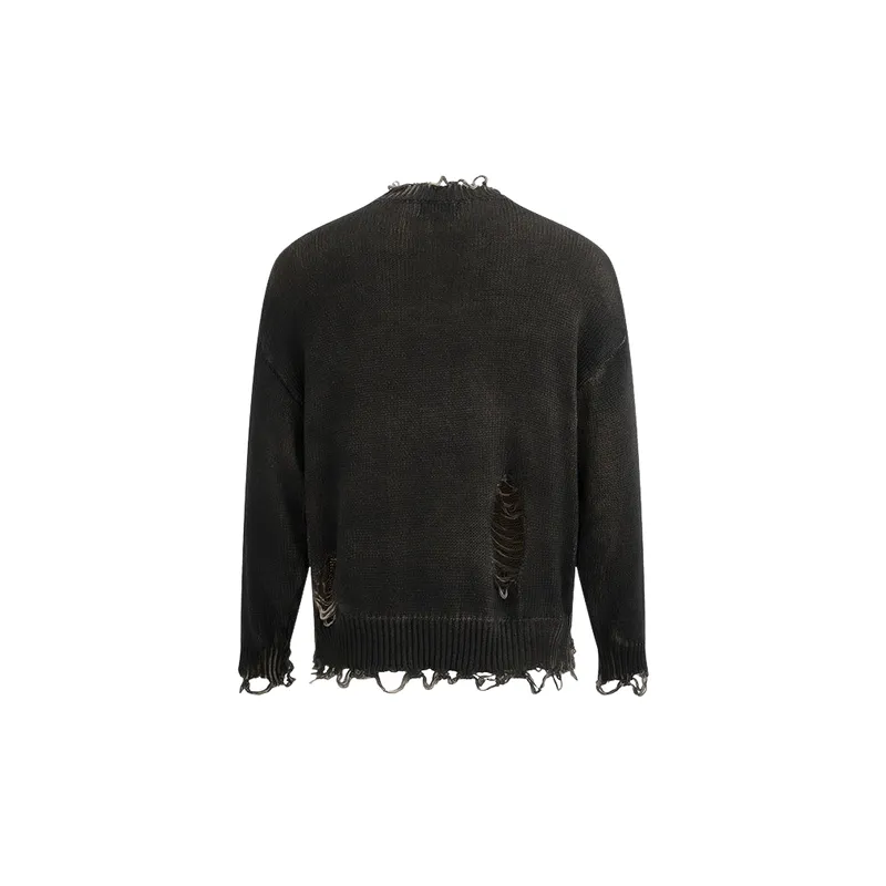 Loose Fashionable Cotton Blended Fabric Sweater-5