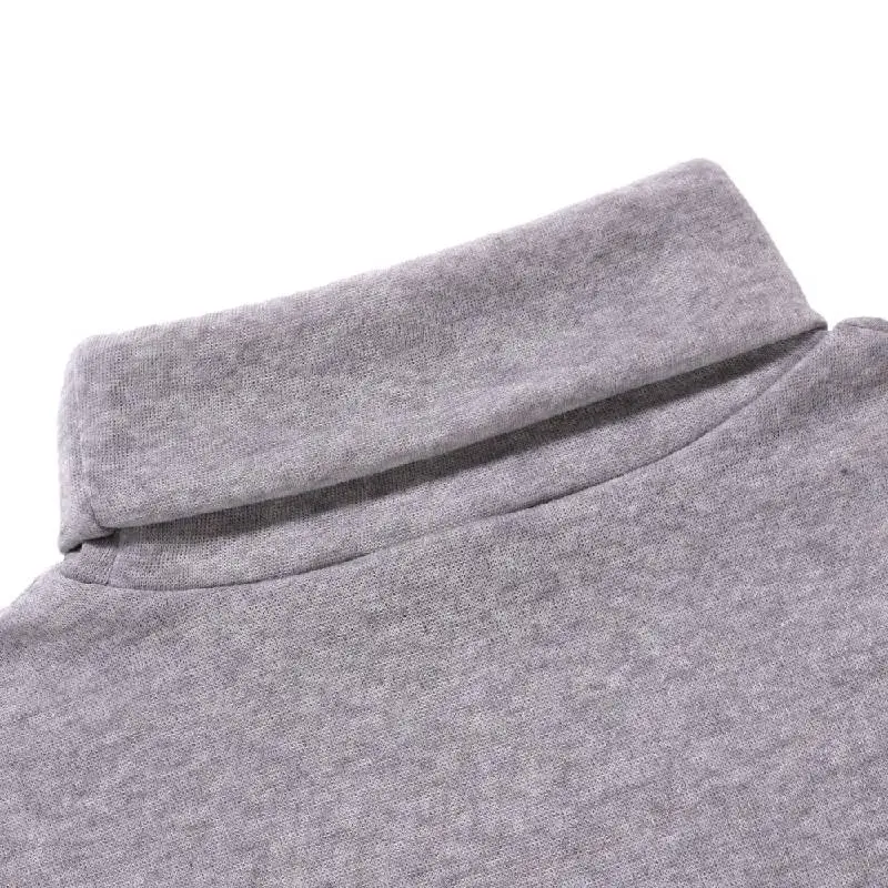 Simple Plain Blended Synthetic Fabrics Knitwear-10