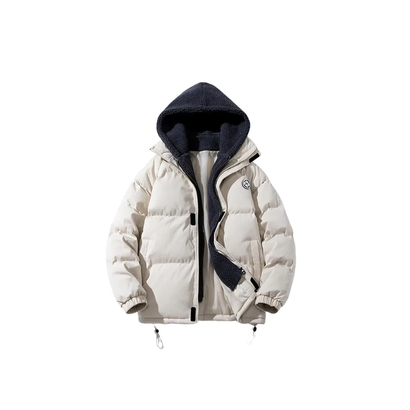 Cross border Lamb Wool Fleece lined Thickened Casual Cotton padded Jacket-2