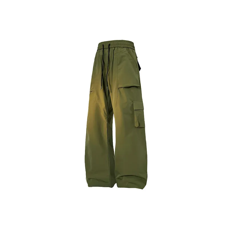 Retro Trendy Blended Synthetic Fabrics Cargo Pants-0