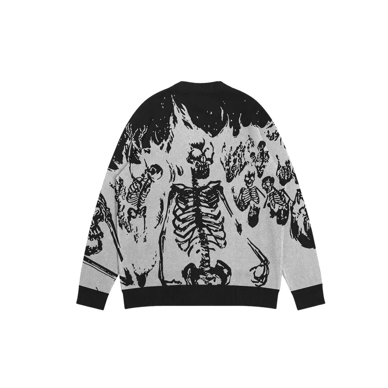 Fashionable Print Sweater-1