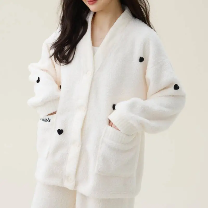 Funky Heart Pajama Sets-1