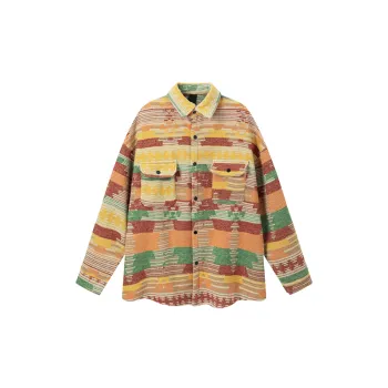 Retro Contrast Color Jacket