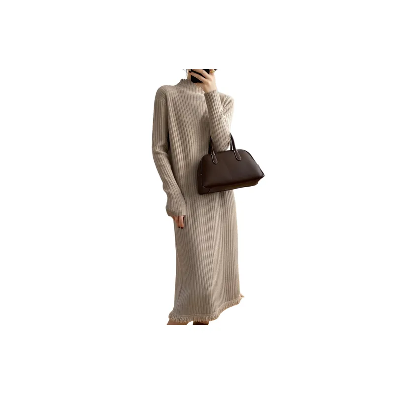 Plain Loose Dress Women-0