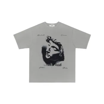 Retro Portrait Printing Short Sleeved T Shirt