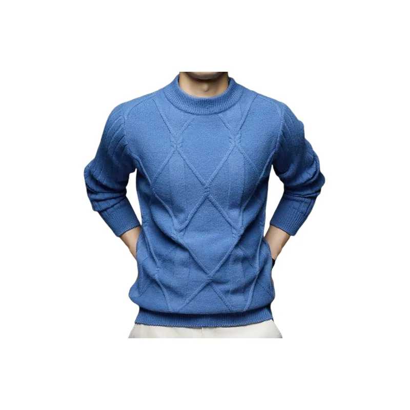Striped Warm Acrylic Fibres Sweater-1