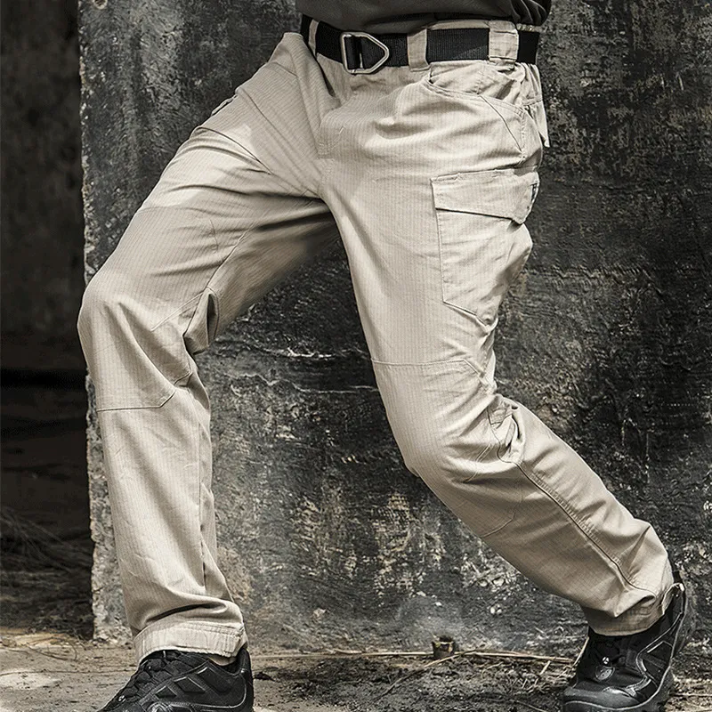 Funky Plain Cargo Pants-3