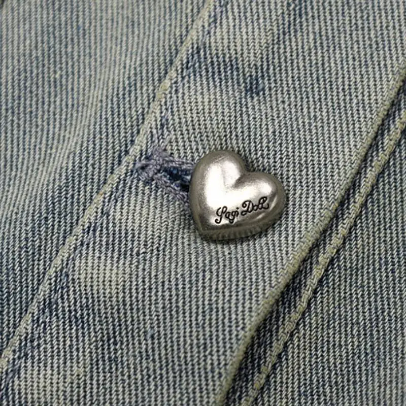 Retro Loose Denim Jacket Women-2
