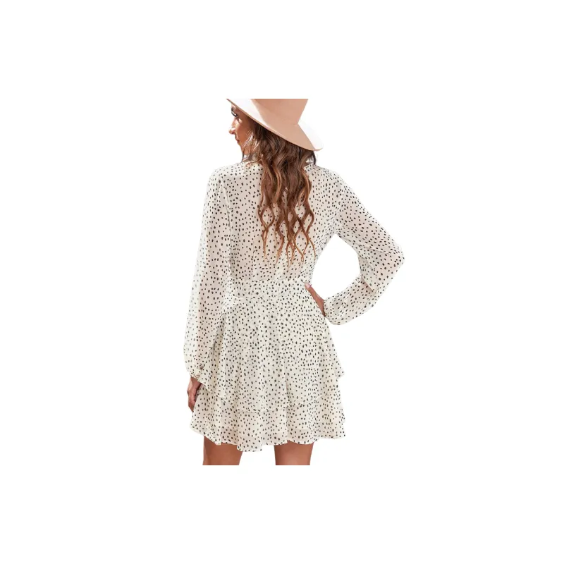 Simple Regular Polyester Dress Women-3