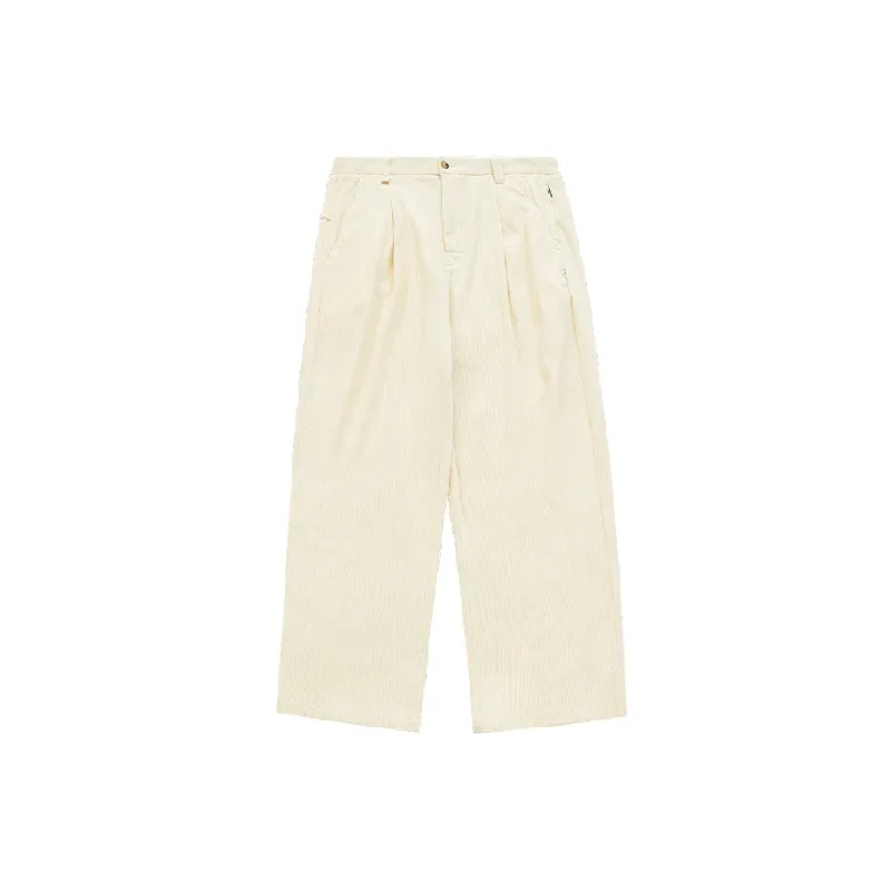 Fashion Zipper Corduroy Casual Pants-0