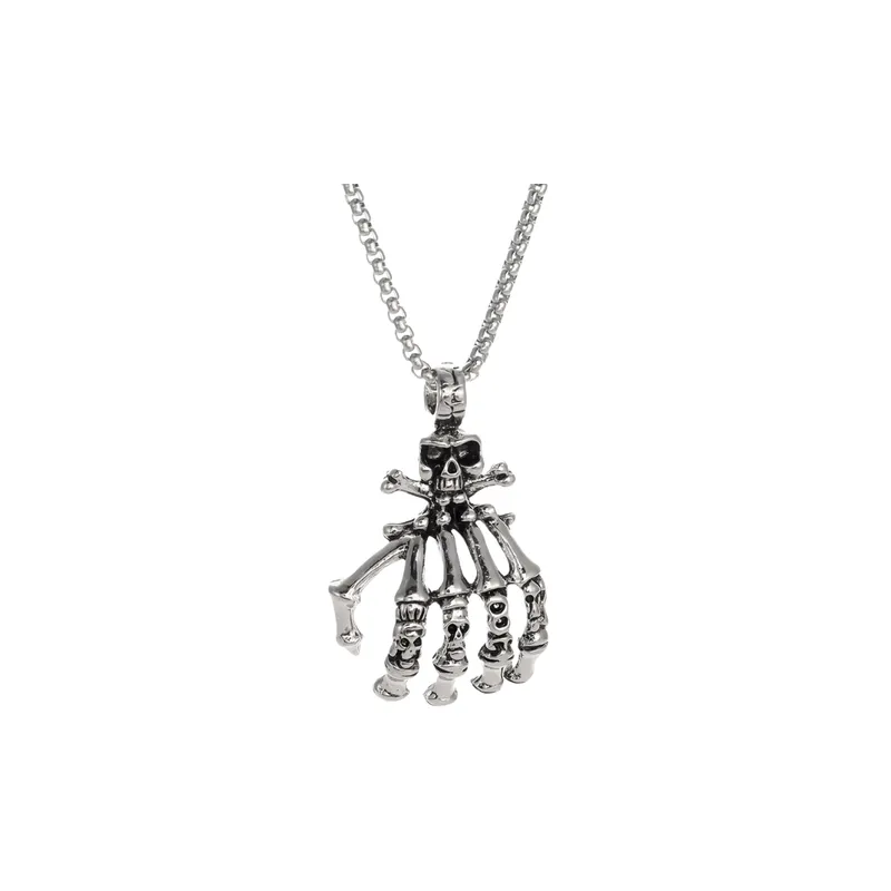 Skull Stainless Steel Necklace-0