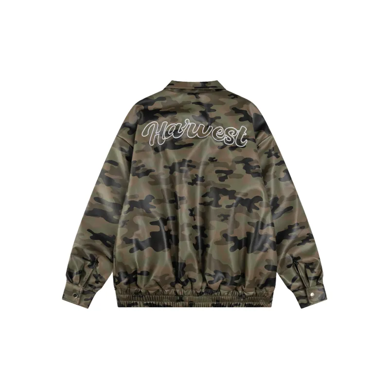 Fashionable Loose PU Jacket-1