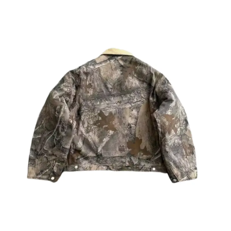 Casual Camouflage Printed Polyester Jacket-1