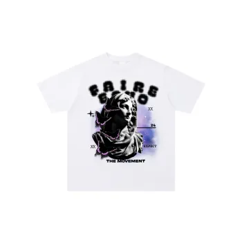 Retro Loose Statue Print T Shirt