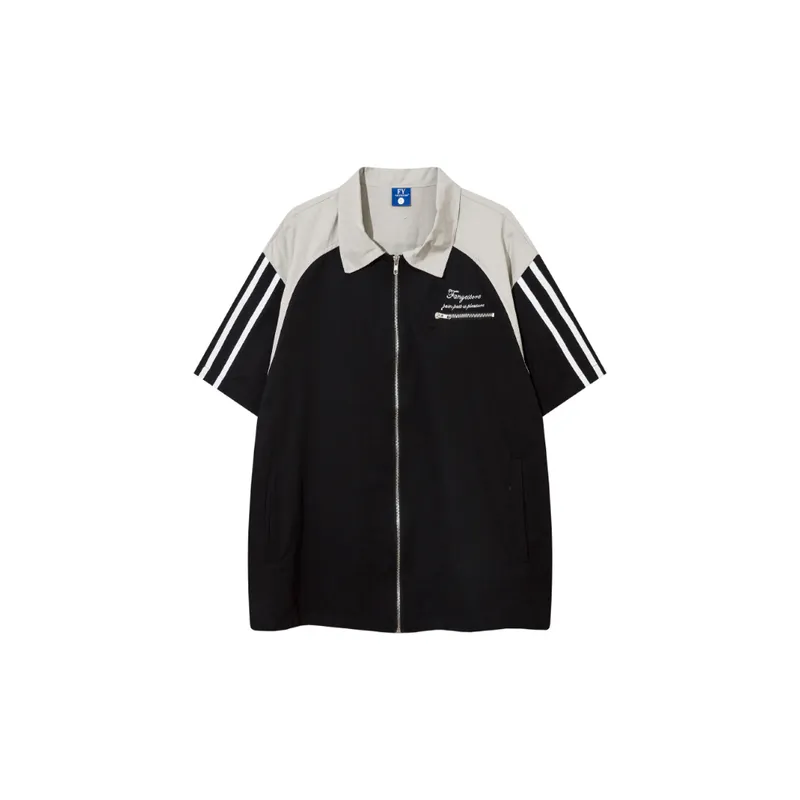 Trendy Niche Design Casual Short Sleeved Shirt-4