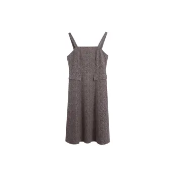 Casual Fashionable Woolen Fabric Dress Women