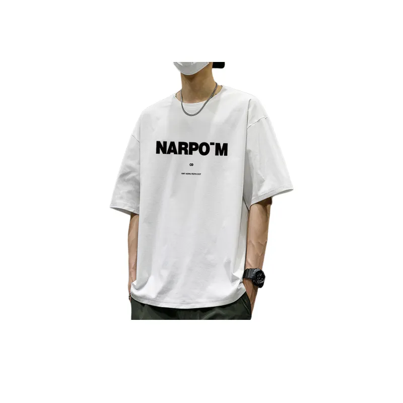 Letter Printing Short sleeved T shirt swag OOTD-4